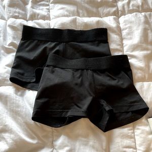 Girls Black Spandex Shorts